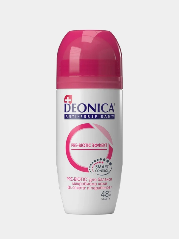 Антиперспирант женский DEONICA Pre-Biotic Эффект, ролик, 50 мл