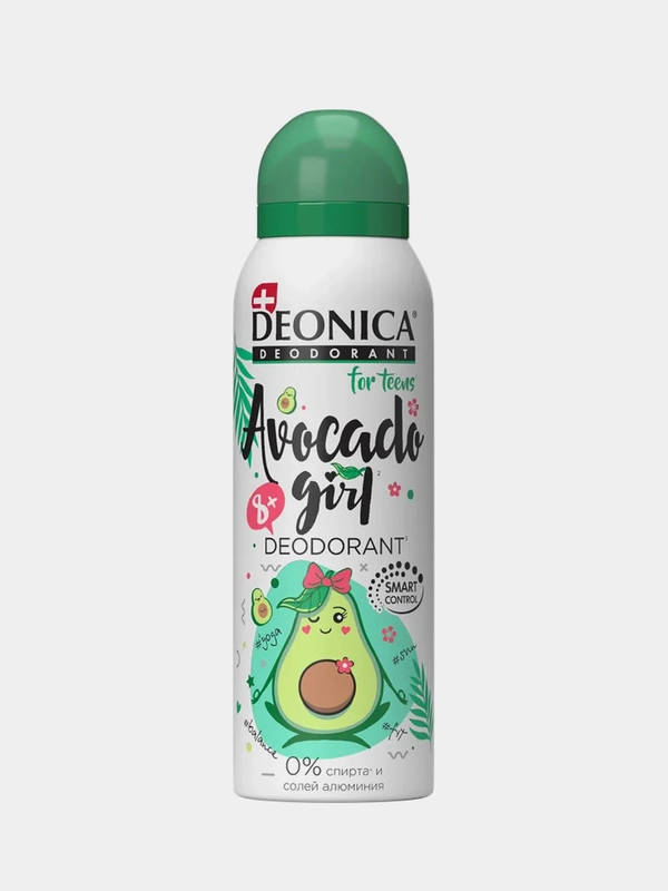 Дезодорант спрей DEONICA FOR TEENS Avocado Girl, 125 мл