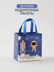 Лазурный подарочный большой пакет 10 видов детская сумка для упаковки новогоднего подарка для детей