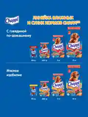 Влажный корм для собак Chappi «Сытный мясной обед. С говядиной по-домашнему», 28 шт по 85г