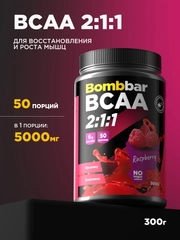Коктейль "BOMBBAR" BCAA со вкусом Малины 300г