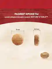 Сухой корм Nature’s Table™ для взрослых кошек, Индейка, 1.1 кг
