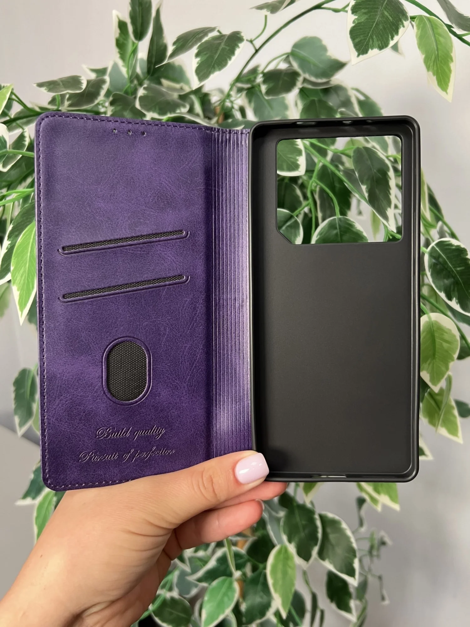 Фиолетовый чехол книжка elitcase для Infinix GT 20 Pro / Инфиникс ГТ 20 Про