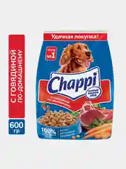 Сухой корм для собак Chappi «Сытный мясной обед. С говядиной по-домашнему» 600г