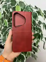 Красный чехол книжка elitcase для Huawei Pura 70 Pro / Хуавей Пура 70 Про