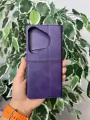 Фиолетовый чехол книжка elitcase для Huawei Pura 70 Pro / Хуавей Пура 70 Про