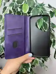 Фиолетовый чехол книжка elitcase для Huawei Pura 70 Pro / Хуавей Пура 70 Про