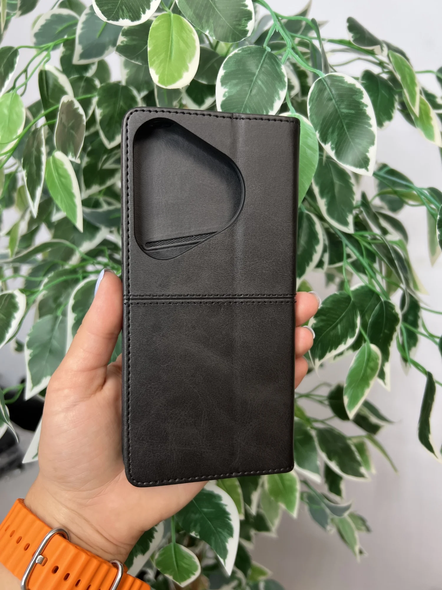 Черный чехол книжка elitcase для Huawei Pura 70 Pro / Хуавей Пура 70 Про