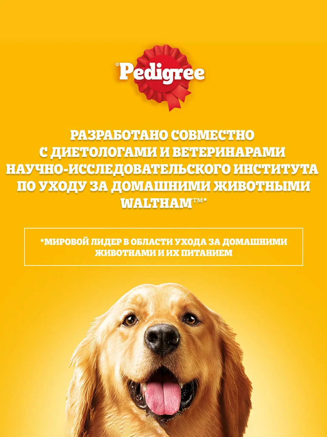 Сухой корм PEDIGREE® для собак, полнорационный, с говядиной, 600г