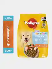 Сухой корм PEDIGREE® для щенков, полнорационный, с курицей, 600г