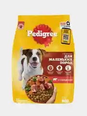 Сухой корм PEDIGREE® для собак маленьких пород, с говядиной, 600г