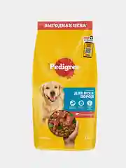 Сухой корм PEDIGREE® для собак, полнорационный, с говядиной, 13кг