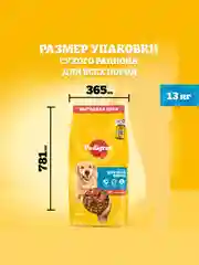 Сухой корм PEDIGREE® для собак, полнорационный, с говядиной, 13кг