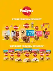 Сухой корм PEDIGREE® для собак, полнорационный, с говядиной, 13кг