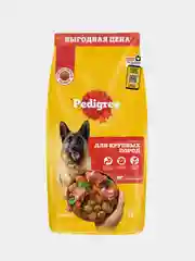 Сухой корм PEDIGREE® для собак крупных пород больше 25кг, с говядиной, 13кг