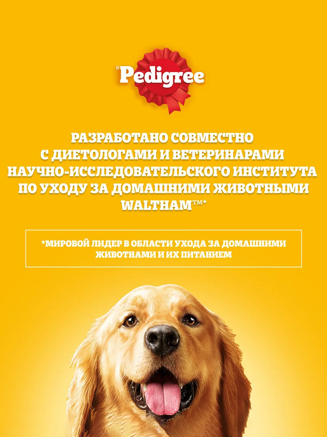 Сухой корм PEDIGREE® для собак крупных пород больше 25кг, с говядиной, 13кг