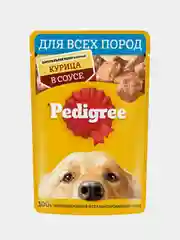 Влажный корм PEDIGREE® для собак, курица в соусе, 28 шт по 85г