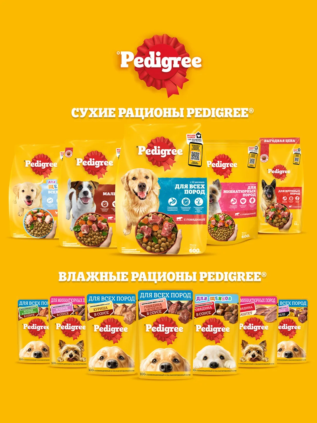 Влажный корм PEDIGREE® для собак, курица в соусе, 28 шт по 85г