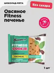Печенье BOMBBAR "Шоколад-мята", неглазированное, овсяное, 40 г
