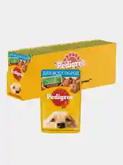 Влажный корм PEDIGREE® для собак, кролик и индейка в соусе 28шт по 85г