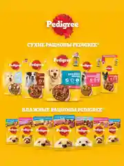 Влажный корм PEDIGREE® для собак, кролик и индейка в соусе 28шт по 85г