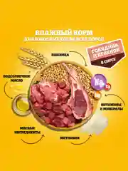 Влажный корм PEDIGREE® для собак, говядина и ягненок в соусе, 28 х 85г
