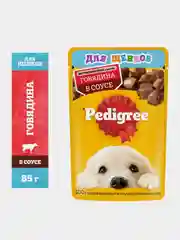 Влажный корм PEDIGREE® для щенков, говядина в соусе, 28 шт по 85г