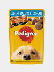 Влажный корм PEDIGREE® для собак, телятина и печень в желе, 28 x 85г