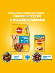 Влажный корм PEDIGREE® для собак, телятина и печень в желе, 28 x 85г