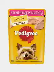 Влажный корм PEDIGREE® для миниатюрных собак, паштет с курицей, 28x80г
