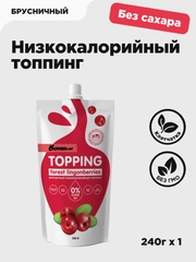 Низкокалорийный топинг "Брусничный" Bombbar, 240 гр