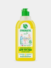 Средство для мытья посуды SYNERGETIC антибактериальное, с ароматом лимона, 0,5л