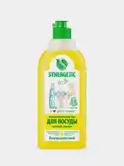 Средство для мытья посуды SYNERGETIC антибактериальное, с ароматом лимона, 0,5л