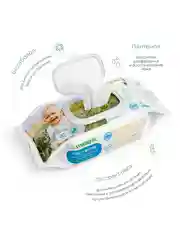 Детские влажные салфетки SYNERGETIC Pure&Nature "Пантенол и овсяное молочко", для детей