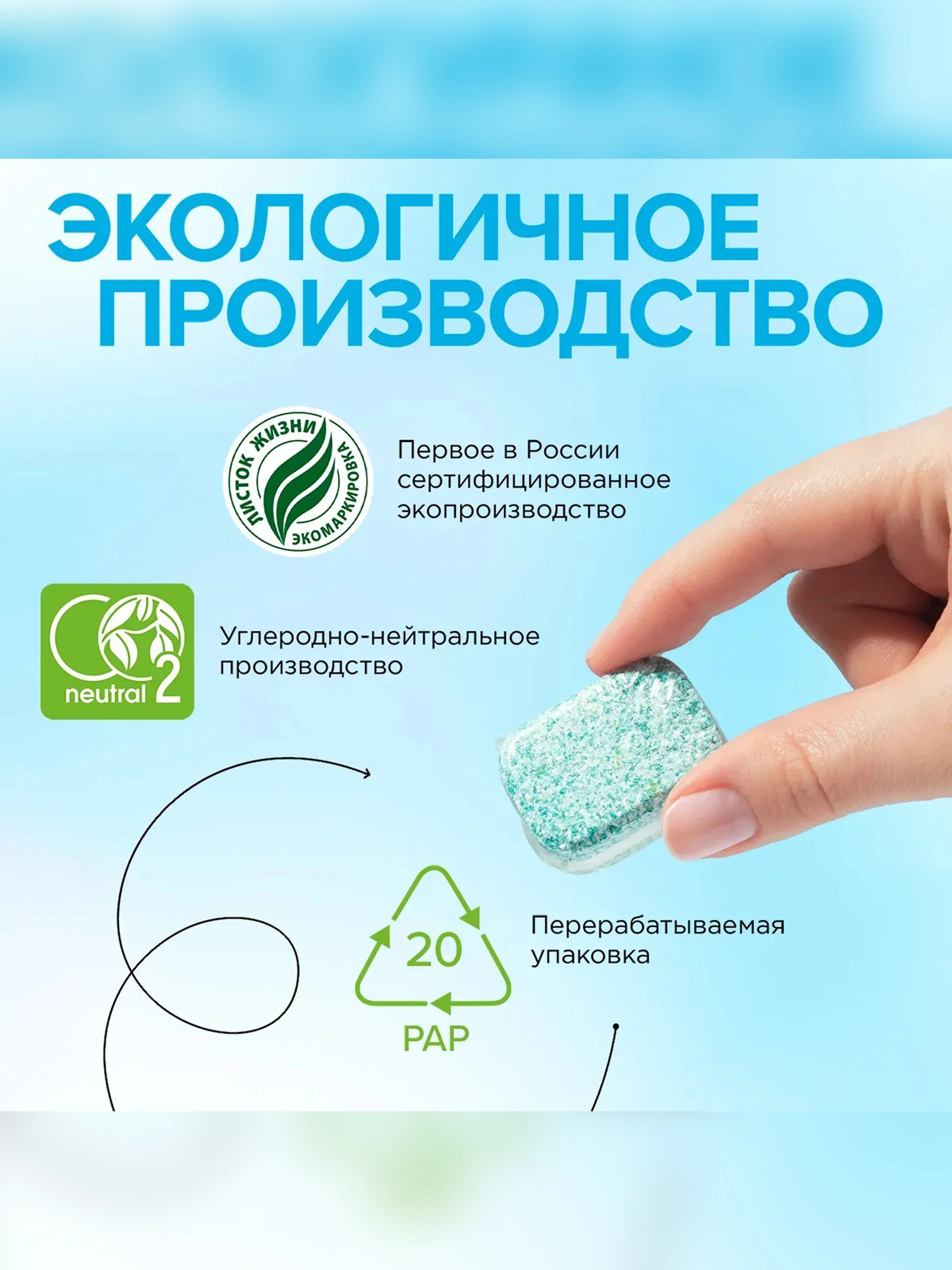 Таблетки для посудомоечных машин SYNERGETIC ULTRA POWER 100 шт