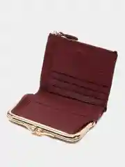 Бордовый женский кошелек из натуральной кожи