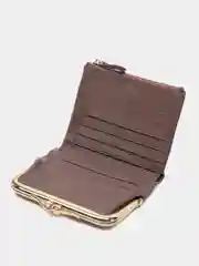 Лавандовый женский кошелек из натуральной кожи