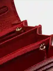 Красный женский кошелек из натуральной кожи