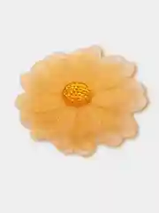 Цветы ромашки из органзы, 5 см, 6 шт