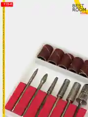 Набор фрез для аппаратного маникюра с насадками Полировщик для маникюра и педикюра