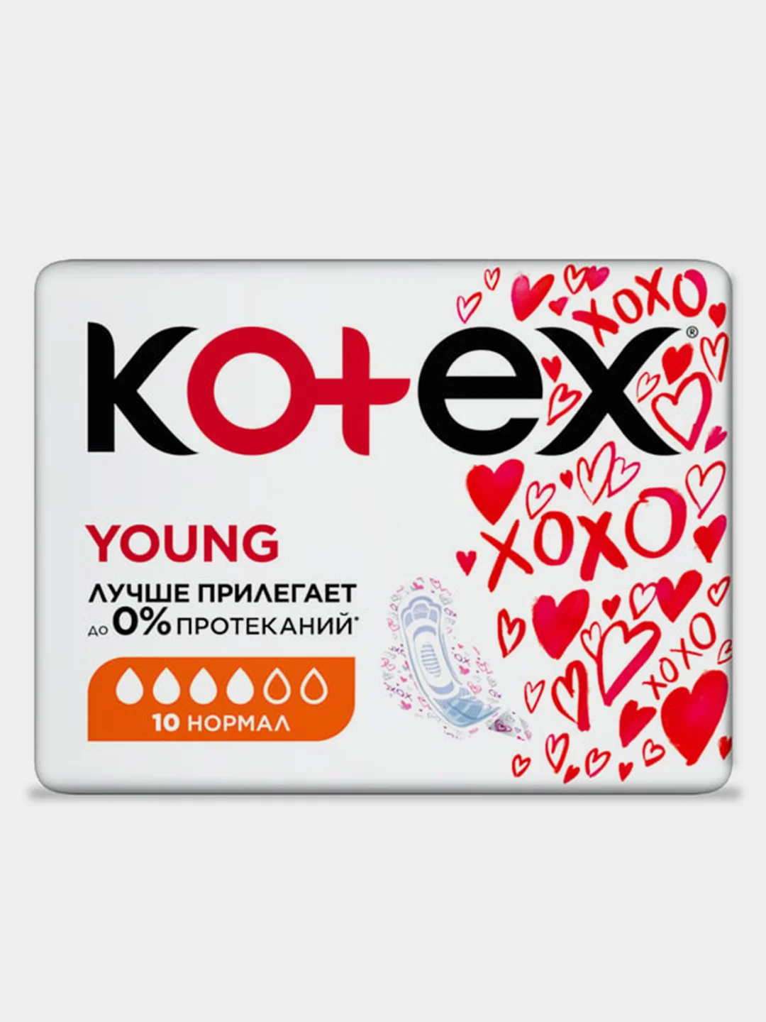 Гигиенические прокладки Kotex Young для девочек, 10шт.
