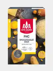 Рис Агро-Альянс "Пропаренный GOLD", 5 пакетиков по 80 г