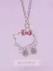 Алый цепочка с подвеской Hello Kitty, кулон для девочек, двойная подвеска