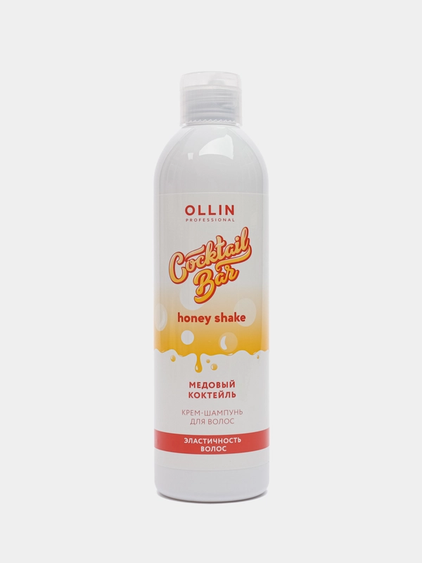 OLLIN PROFESSIONAL Крем-шампунь COCKTAIL BAR для эластичности волос медовый коктейль400 мл