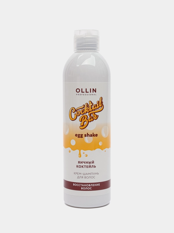 OLLIN PROFESSIONAL Крем-шампунь COCKTAIL BAR для восстановления волос яичный коктейль400мл