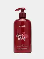 OLLIN Бальзам BEAUTY FAMILY для ухода за волосами с кератином и протеинами шелка 500 мл
