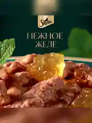 Влажный корм для кошек SHEBA® с форелью. «Ломтики в желе. Форель», 28 шт по 75г