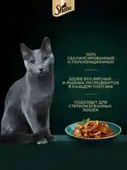 Влажный корм для кошек SHEBA® с форелью. «Ломтики в желе. Форель», 28 шт по 75г