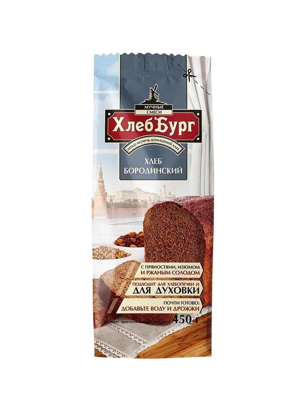 Смесь "Хлеб Бородинский" Хлеббург, 450г