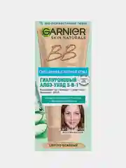 BB крем Garnier Гиалуроновый алоэ-уход 5 в 1, матирующий, SPF 25, светло-бежевый, 50мл
